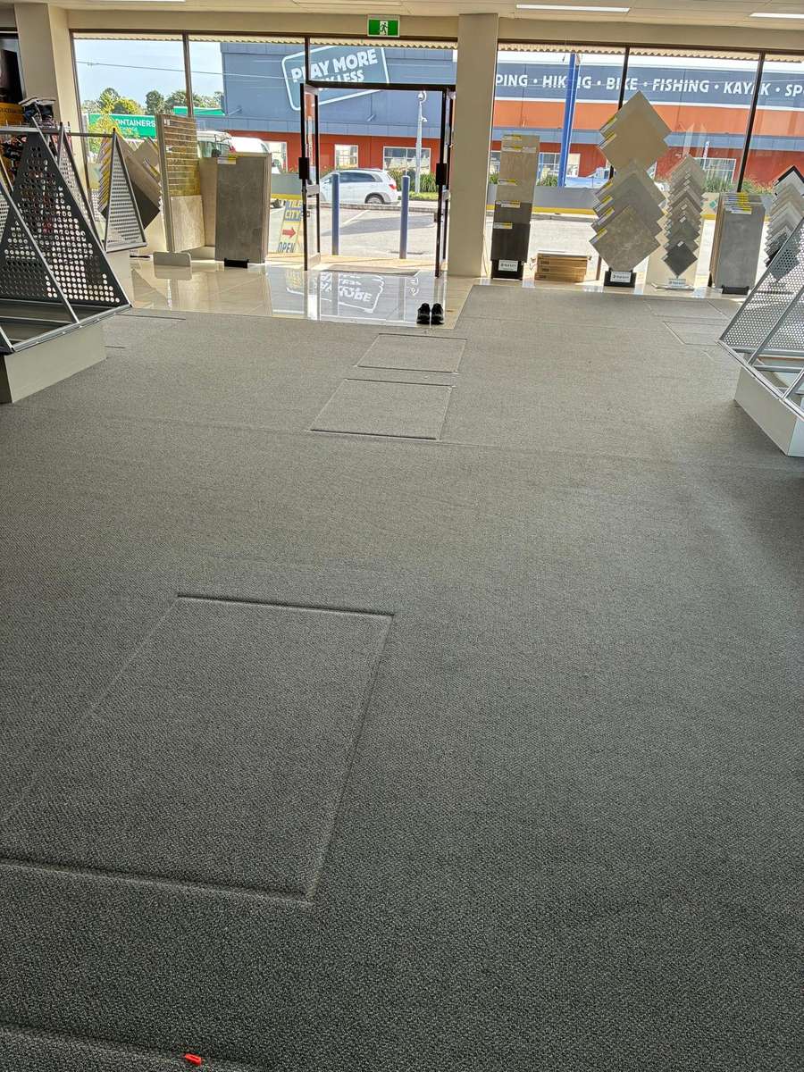 480sqm carpet stretch result