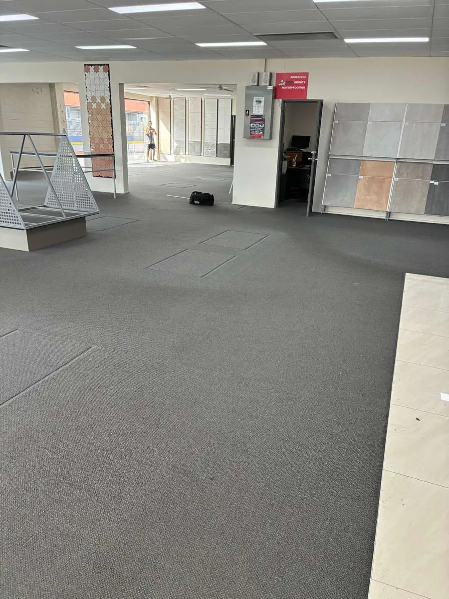 Commercial carpet stretch