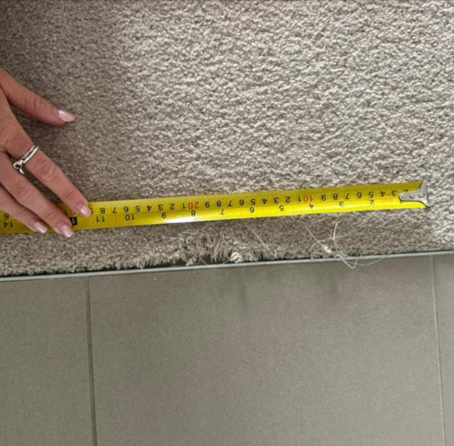 Before: Carpet Pull Repair