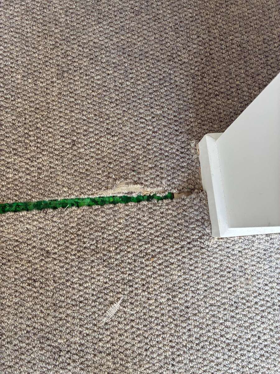 Before: Carpet Stitch Repair