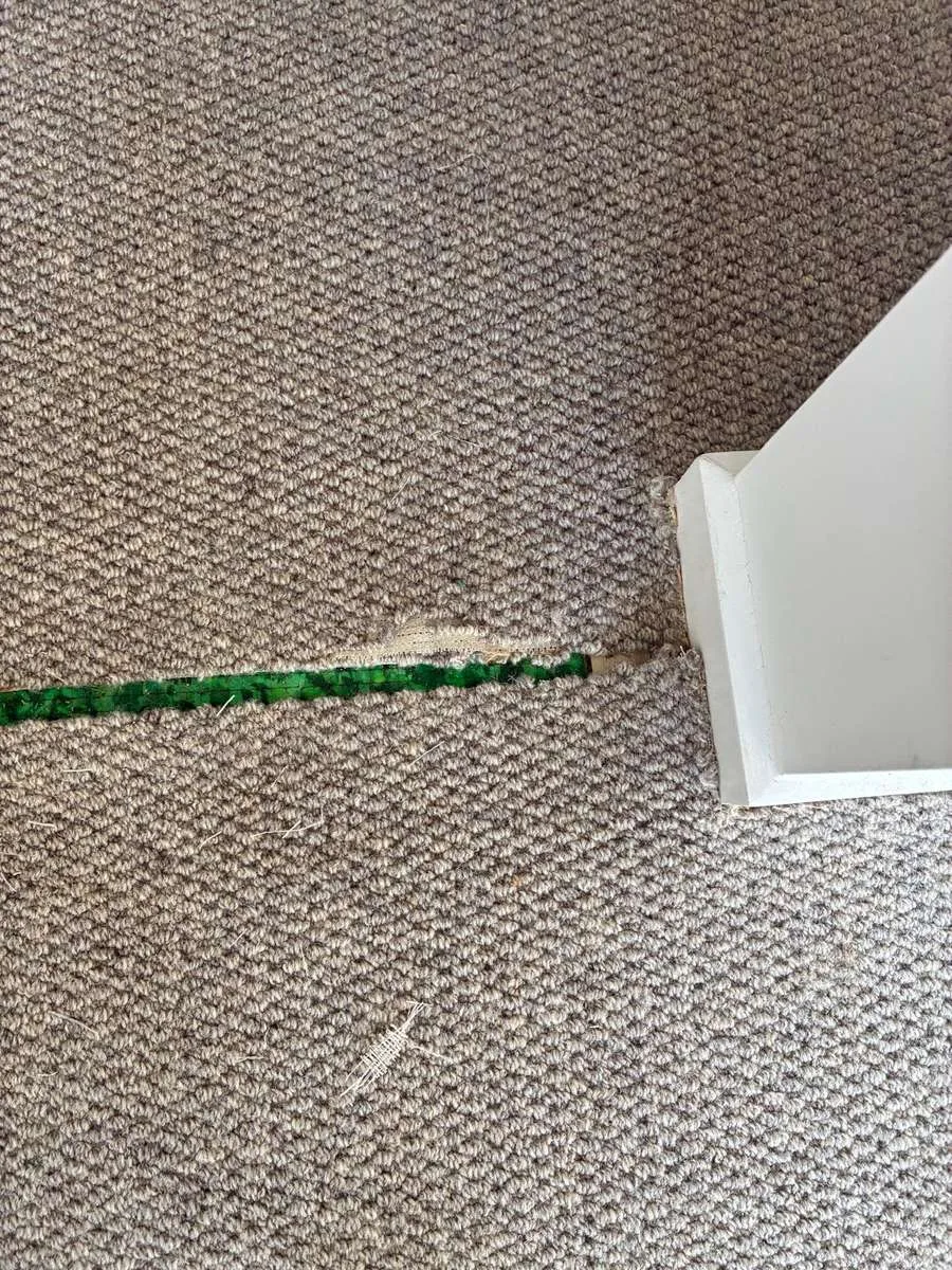 Before: Carpet Stitch Repair